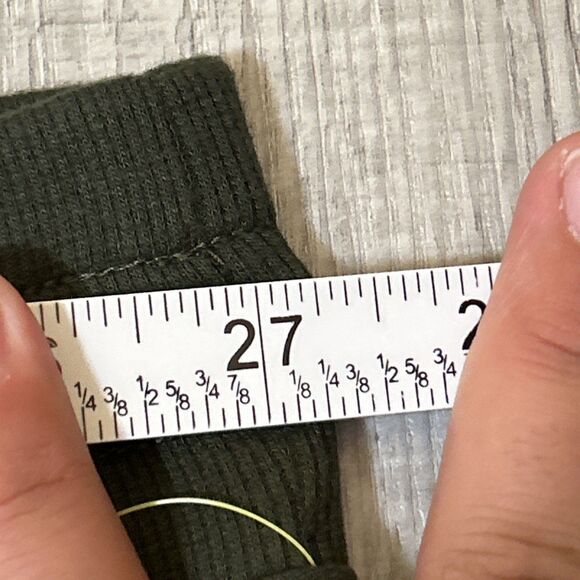 All in Motion Women's 4X Olive Green Frech Terry Side Pockets Drawstring Shorts - Picture 12 of 16